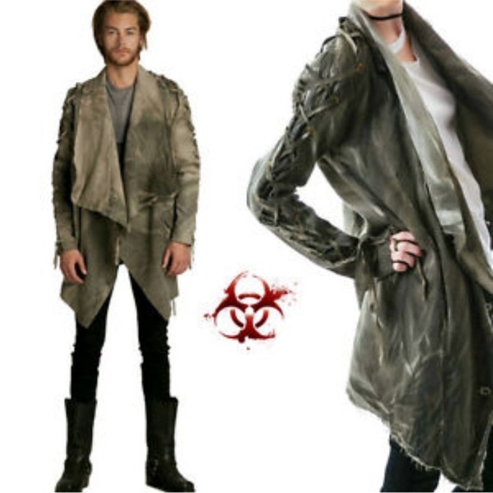 Lip Service Warbird Vintage Jacket Green Goth Unisex Underground Renaissance S